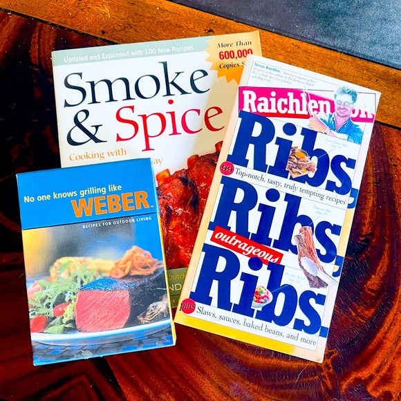3 Grilling & Smoking Cookbooks EUC - Picture 1 of 11